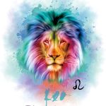 H+CO Inspired Leo Zodiac Sign – The Lion, Colorful Artwork, Ideal Poster wall Art Décor for Home, Office, Bedroom, Kitchen and Children Room, Games Room, Dorm and She Cave Unframed 11 x 14 Inch - Leo Canvas for men