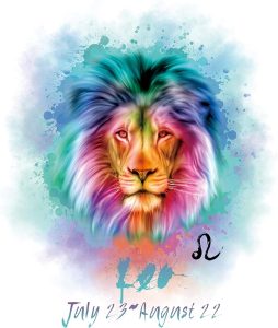 H+CO Inspired Leo Zodiac Sign – The Lion, Colorful Artwork, Ideal Poster wall Art Décor for Home, Office, Bedroom, Kitchen and Children Room, Games Room, Dorm and She Cave Unframed 11 x 14 Inch - Leo Canvas for men
