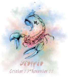 H+CO Inspired Scorpio Zodiac Sign – The Scorpion, Colorful Artwork, Ideal Poster wall Art Décor for Home, Office, Bedroom, Kitchen and Children Room, Dorm and She Cave Unframed 11 x 14 Inch - Scorpio Canvas for men