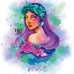H+CO Inspired Virgo Zodiac Sign – The Virgin, Colorful Artwork, Ideal Poster wall Art Décor for Home, Office, Bedroom, Kitchen, Children room, and Games Room Unframed 8 x 10 Inch - Virgo Poster for men