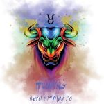H+CO Inspired Taurus Zodiac Sign – The Bull, Colorful Artwork, Ideal Poster wall Art Décor for Home, Office, Bedroom, Kitchen and Children Room, Dorm and She Cave Unframed 11 x 14 Inch - Taurus Products for men