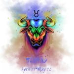 H+CO Inspired Taurus Zodiac Sign – The Bull, Colorful Artwork, Ideal Poster wall Art Décor for Home, Office, Bedroom, Kitchen, Children room, and Games Room Unframed 8 x 10 Inch - Taurus Products for men