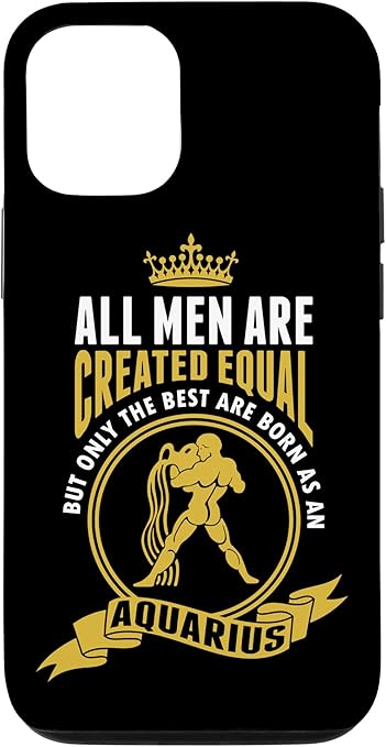 iPhone 15 Only the Best Men are Born as Aquarius Case - Aquarius Phone Case for men