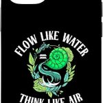 iPhone 14 Flow Like Water Think Like Air | Aquarius Zodiac | Horoscope Case - Aquarius Phone Case for men