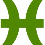 Zodiac Sign Pisces Silhouette 6" Vinyl Sticker Car Decal (6" Lime) - Pisces Car Accessories for men