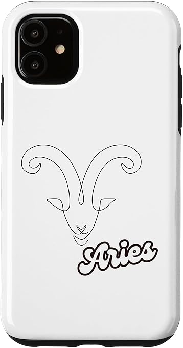 iPhone 11 Aries Zodiac Sign: Bold and Fearless Case - Aries Phone Case for men