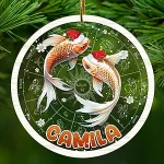 Personalized Pisces Sign Ornament Gifts for Women Men Tree Hanging Home Decor Acrylic Custom Name Zodiac Constellation Gift for Him Her Astrology Lovers Housewarming Birthday Christmas - Pisces Home Decor for men