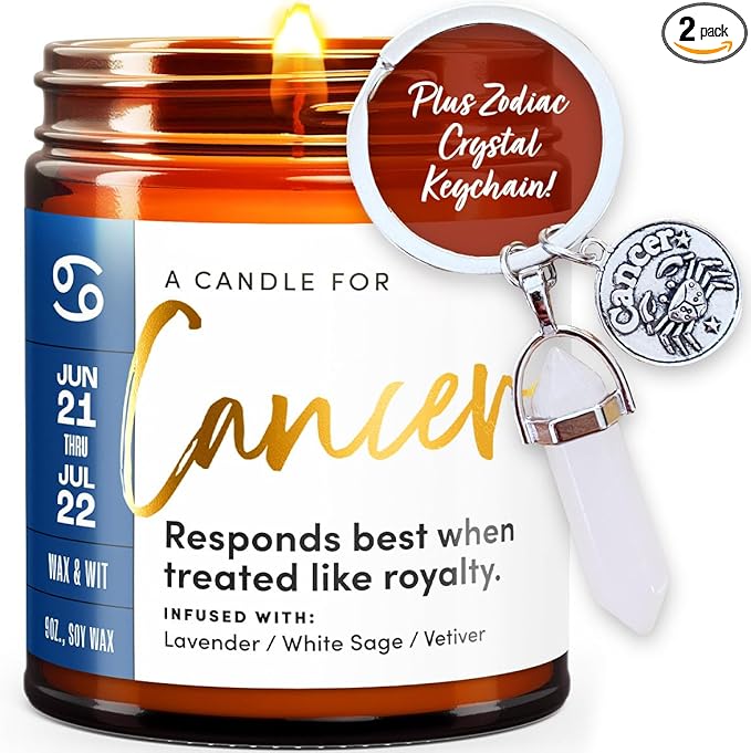 WAX & WIT - Cancer Keychain for men