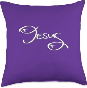 for christians and believers Jesus Pisces Throw Pillow, 18x18, Multicolor - Pisces Pillow for men