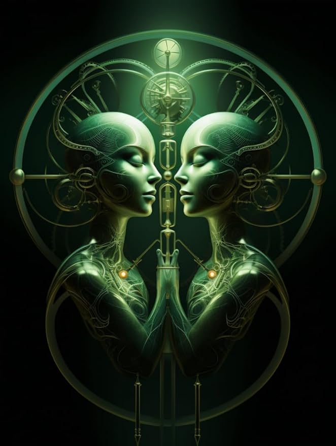 5D Gemini Sign Full Round Drill Diamond Art Painting Kits by Number for Adults Beginner Diamond Art Painting Beads Art Crystal Embroidery Cross Stitch Craft Kits 40x50cm - Gemini Canvas for men