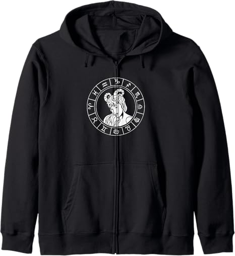 Aries Constellation Sign Aries Ram Zodiac Zip Hoodie - Aries Hoodie for men