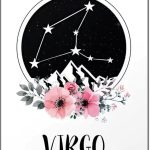 AAHARYA Virgo Zodiac Star Sign Posters Wall Art Canvas Painting Wall Art Poster for Bedroom Living Room Decor 12x16inch(30x40cm) Unframe-style-11 - Virgo Poster for men