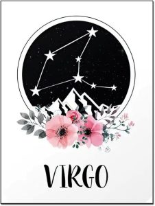 AAHARYA Virgo Zodiac Star Sign Posters Wall Art Canvas Painting Wall Art Poster for Bedroom Living Room Decor 12x16inch(30x40cm) Unframe-style-11 - Virgo Poster for men