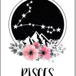 AAHARYA Pisces Zodiac Star Sign Posters Wall Art Canvas Painting Posters And Prints Wall Art Pictures for Living Room Bedroom Decor 12x16inch(30x40cm) Frame-style - Pisces Canvas for men