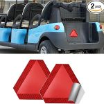 2Pack Slow Moving Vehicle Sign, Reflective Triangle, 7" x 8" Diamond Grade Reflective Slow Moving Triangle Sticker, Car Accessories PVC Vinyl Decal Safety Triangles Signs for Golf Cart Tractor - Scorpio Sticker for men