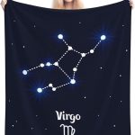 Virgo Zodiac Constellation Blanket, Soft Lightweight Cozy Constellation Flannel Throw Blanket for Couch Sofa Bed Decor, Birthday Gifts 80"X60" Blanket - Virgo Blanket for men