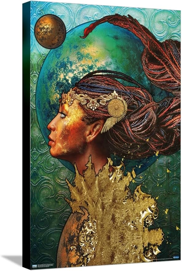 Trends International Jena DellaGrottaglia: Cosmic Zodiac - Scorpio Wall Poster, 14.72" x 22.37", Stretched Canvas - Scorpio Canvas for men
