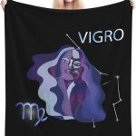 Virgo Zodiac Sign Throw Blanket for Couch Bed Sofa Soft and Comfortable Blankets 40"x30" Anti-Pilling Flannel Blanket - Virgo Blanket for men