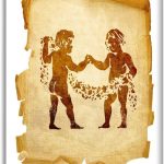 Bathroom Wall Art Decor Bathroom Pictures for Wall Artwork Gemini zodiac old isolated white Framed Canvas Wall Art for Bedroom Dining Room Farmhouse 16"x20" - Gemini Canvas for men