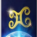 Bathroom Wall Art Decor Bathroom Pictures for Wall Artwork 3D gemini zodiac symbol space light rays Framed Canvas Wall Art for Bedroom Dining Room Farmhouse 16"x20" - Gemini Canvas for men