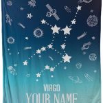 Virgo Customized Birthday Gift Zodiac Gift for Her You were Born to Shine Blanket Astrology Gifts Birthday Gift Custom Virgo Blanket Personalized Name Zodiac Blankets for Bed Couch Sofa - Virgo Blanket for men