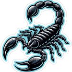 Scorpion Sticker 4 Inch Arachnid Desert Predator Venomous - Waterproof Animal Vinyl Decal for Laptop Water Bottle Car Tumbler - Durable Aesthetic Long-Lasting Stickers for Adults ID44990 - Scorpio Sticker for men