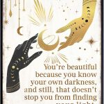 Boho Gothic Wall Decor LARGE 11x14 - Witchy Home Decor - positive Quotes Wall Decor for Women - Motivational poster - Gothic Room Decor - Wicca Witch Supplies - Inspirational Print For Women - Pisces Home Decor for men