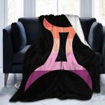Zodiac Sign Gemini Symbol Throw Blanket for Couch Bed Sofa 40"x30" Super Soft Cozy Flannel Blanket Lightweight Fuzzy Warm Blanket - Gemini Blanket for men