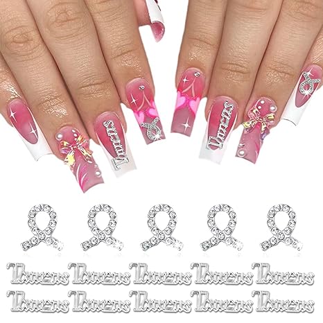 15pcs 3d Silver Taurus Nail Charms 5pcs Zodiac Signs and 10pcs Zodiac Letter Nail Studs Rhinestones Crystal Alloy Twelve Constellation Charms for DIY Crafts Jewelry Decoration Nail Supplies - Taurus for men