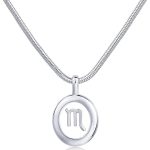 PAVOI 14K Gold Plated Unique Floating Astrology Pendant Necklace for Women - Horoscope Charm Necklace - Dainty Zodiac Gifts - Scorpio Accessories for men