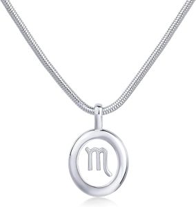PAVOI 14K Gold Plated Unique Floating Astrology Pendant Necklace for Women - Horoscope Charm Necklace - Dainty Zodiac Gifts - Scorpio Accessories for men