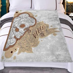 Zodiac Virgo Luxurious Throw Blanket Plane Blanket Camping Bed 55Inch X 70Inch - Virgo Blanket for men