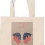 Lantern Press Gemini, Woven Zodiac (100% Cotton Canvas Reusable Tote Bag) - Gemini Canvas for men
