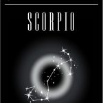 Trademark Fine Art Canvas Wall Art - Amelie 'Scorpio Zodiac Print Art' Wall Art for Living Room, Bedroom, or Office Décor - Scorpio Canvas for men