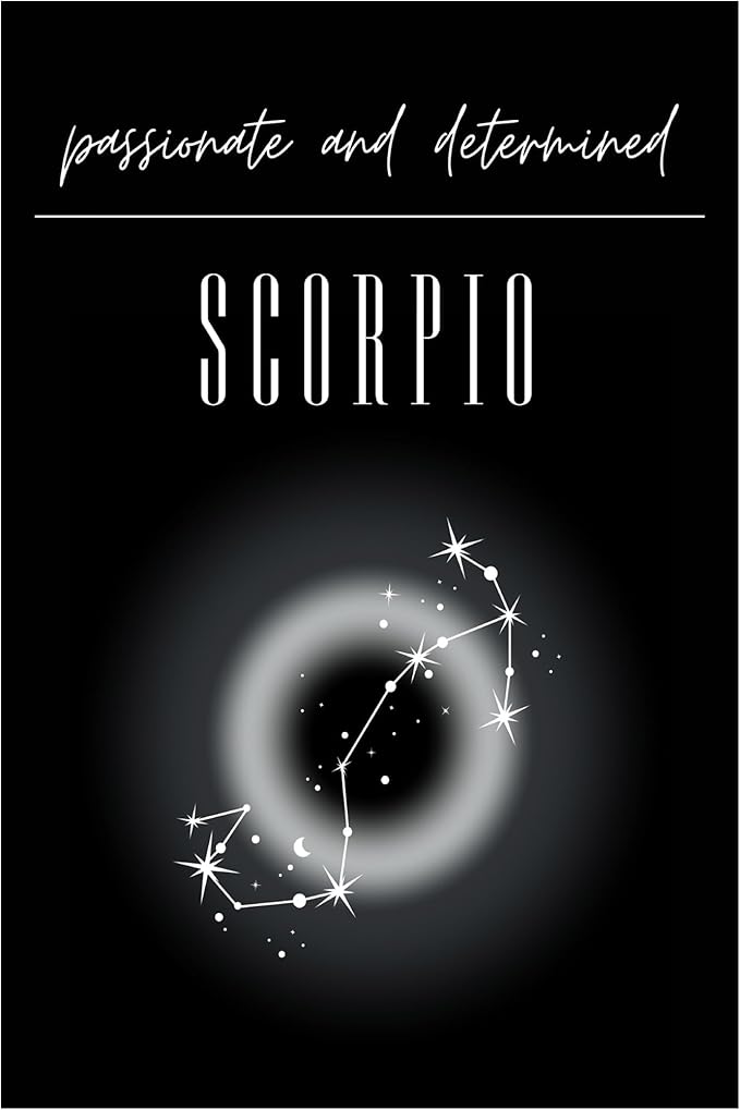 Trademark Fine Art Canvas Wall Art - Amelie 'Scorpio Zodiac Print Art' Wall Art for Living Room, Bedroom, or Office Décor - Scorpio Canvas for men