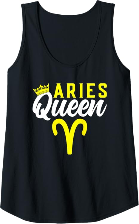 Womens Aries Queen Horoscope Astrology Zodiac Sign Tank Top - Aries T-Shirt for men