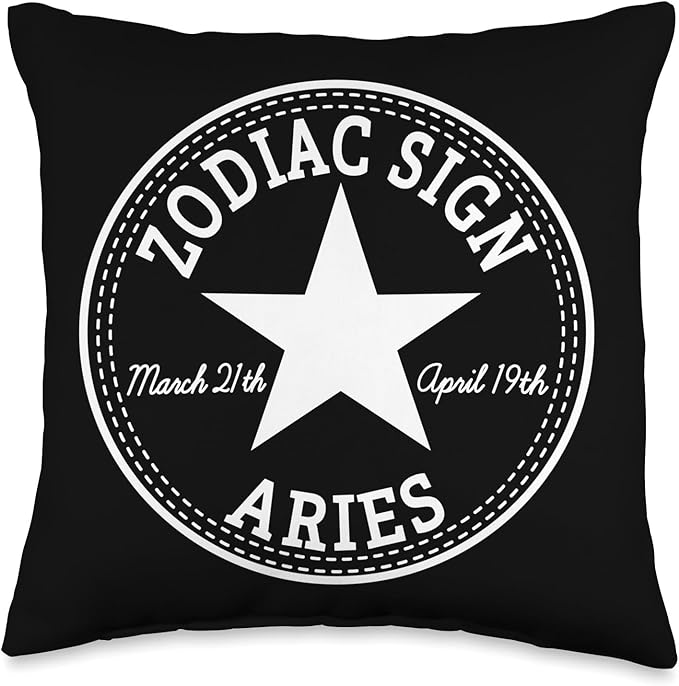 Zodiac Sign Aries Horoscope Astrology March April Outfit Throw Pillow - Aries Pillow for men