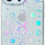 INSTACASE Case Compatible with iPhone 13 Pro Max Taurus Zodiac Sign, Protector Compatible with iPhone 13 Pro Max Customizable, Case Customized Horoscope Shockproof TPU. Clear - Taurus Phone Case for men