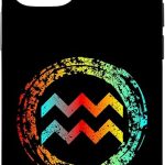 iPhone 15 Astrology with Aquarius zodiac horoscope sign Case - Aquarius Phone Case for men