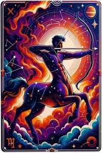Sagittarius Centaur Archer Zodiac Metal Tin Sign Astrology Horoscope Wall Art,Cosmic Star Sign Decor for Home,Bedroom,Bar,Vintage Celestial Poster,Unique Gift for Astro Lovers & Collectors 12x16inch - Sagittarius Home Decor for men