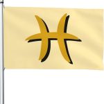 Durable Zodiac Sign Pisces Symbol Flags for Outside 4x6 Ft Banner Heavy Duty Flag Home Yard Decor Flags Waterproof Last Long 4by6 Flag - Pisces Home Decor for men