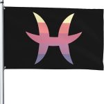Durable Zodiac Sign Pisces Symbol Flags for Outside 4x6 Ft Banner Heavy Duty Flag Home Yard Decor Flags Waterproof Last Long 4by6 Flag - Pisces Home Decor for men