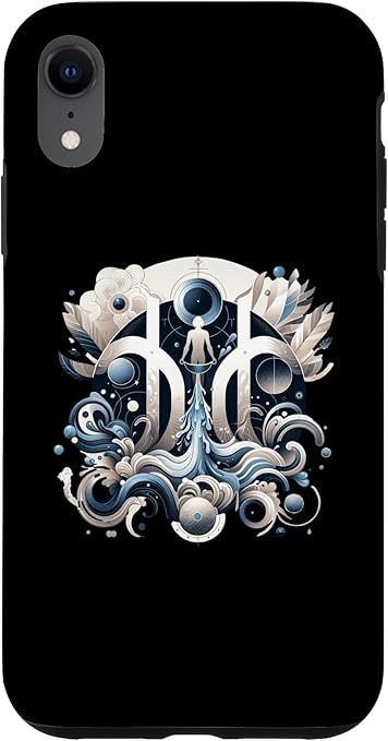 iPhone XR Aquarius Sign Vision - Artistic Zodiac & Nature Blend Case - Aquarius Phone Case for men