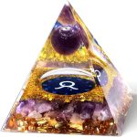 YATOJUZI 12 Zodiac Orgone Pyramid Taurus Zodiac Healing Crystals Stones Natural Tiger's Eye Crystal Decors Chakra Reiki Orgonite Gemstones Lucky Energy Home Decor Birthday Gifts for Women Men - Taurus Products for men