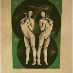 Trademark Fine Art Canvas Wall Art - Dionisis Gemos 'Gemini print' Wall Art for Living Room, Bedroom, or Office Décor - Gemini Canvas for men