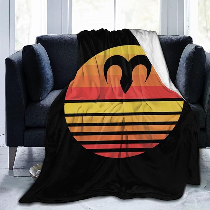 Zodiac Sign Aries Symbol Throw Blanket for Couch Bed Sofa Super Soft Cozy Throw Blanket 60"x50" Blankets - Aries Blanket for men