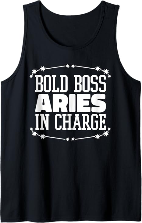 Aries Star Zodiac - Sign Horoscope Starsign Tank Top - Aries T-Shirt for men