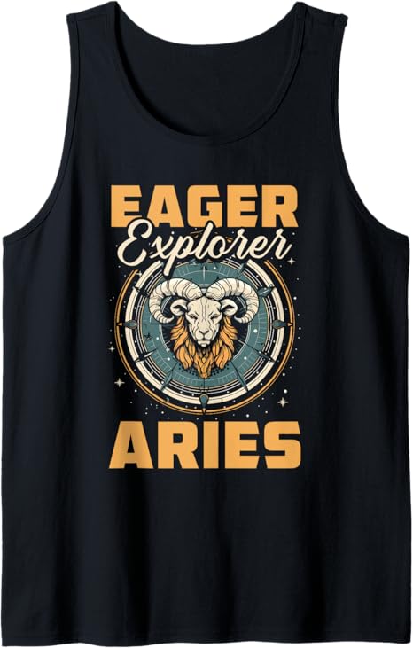 Aries Zodiac Star Sign - Horoscope Adventure Tank Top - Aries T-Shirt for men