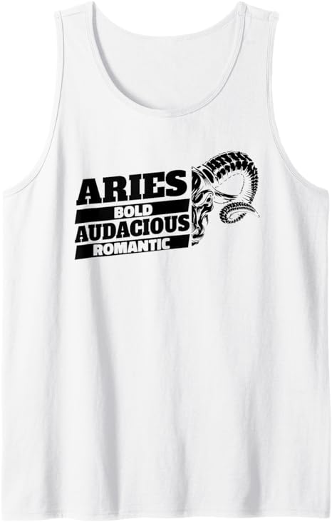 Aries Star - Horoscope Sign Zodiac Starsign Traits Tank Top - Aries T-Shirt for men