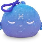 TeeTurtle Reversible Celestial Zodiac Astrological Sign Bunny Plushie Keychain - Pisces Car Accessories for men